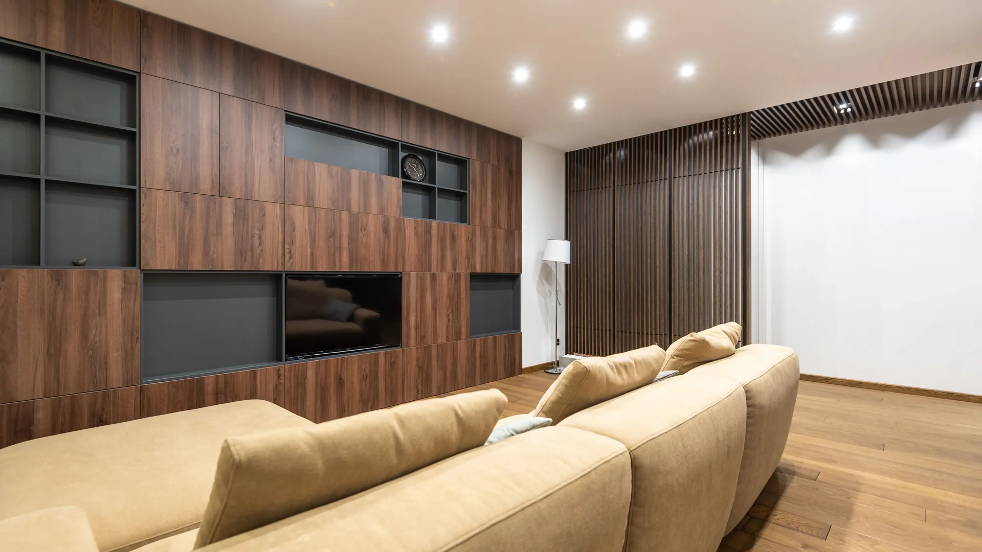 Custom Entertainment Center & Media Wall Built-Ins in Lexington KY