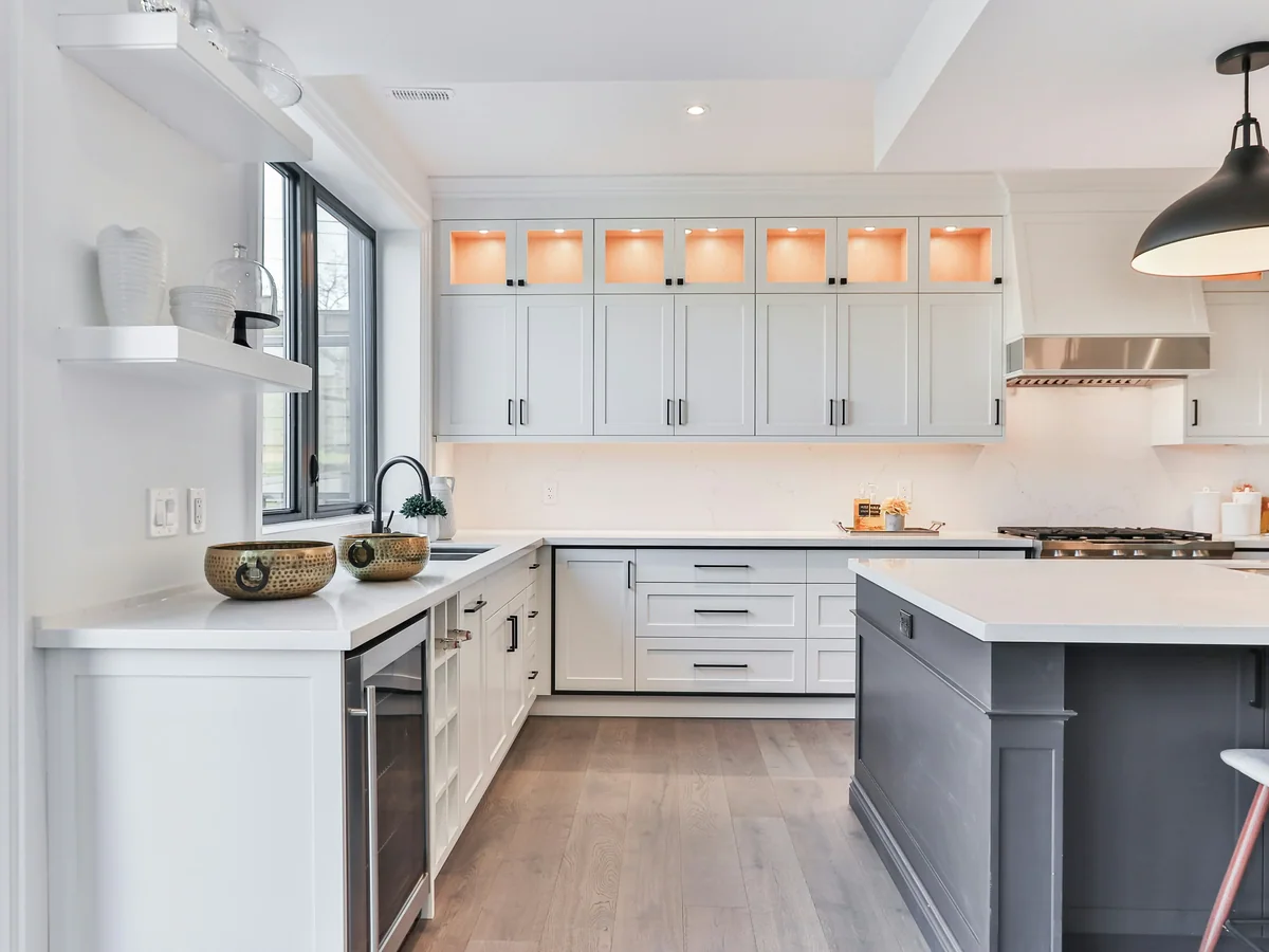 Custom kitchen cabinetry built for a Lexington home